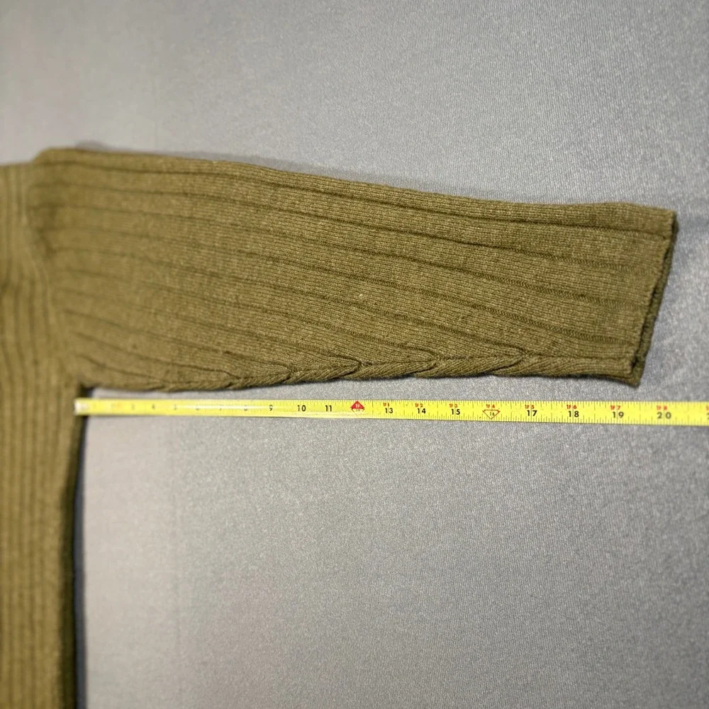 Columbia Ribbed Wool Blend Crewneck Sweater XCQ‎ Gorpcore X-Large Olive Green